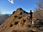 MONTE CASTELLO (croce 1425 – cima 1474 m) da Valpiana di Serina il 26 febbraio 2022 - FOTOGALLERY